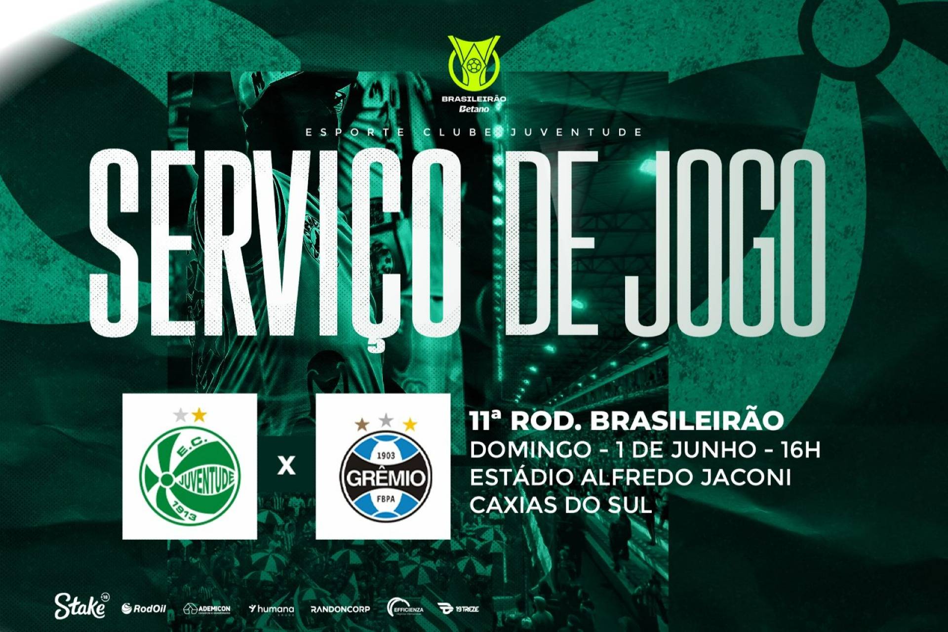 Serviço de Jogo: Juventude x Grêmio