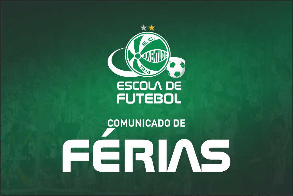 Comunicado: Escola de Futebol entrará em período de férias