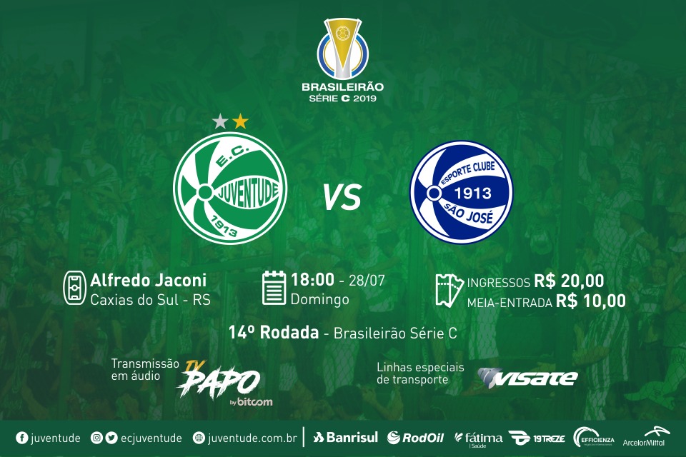 Juventude x São José: serviço de jogo