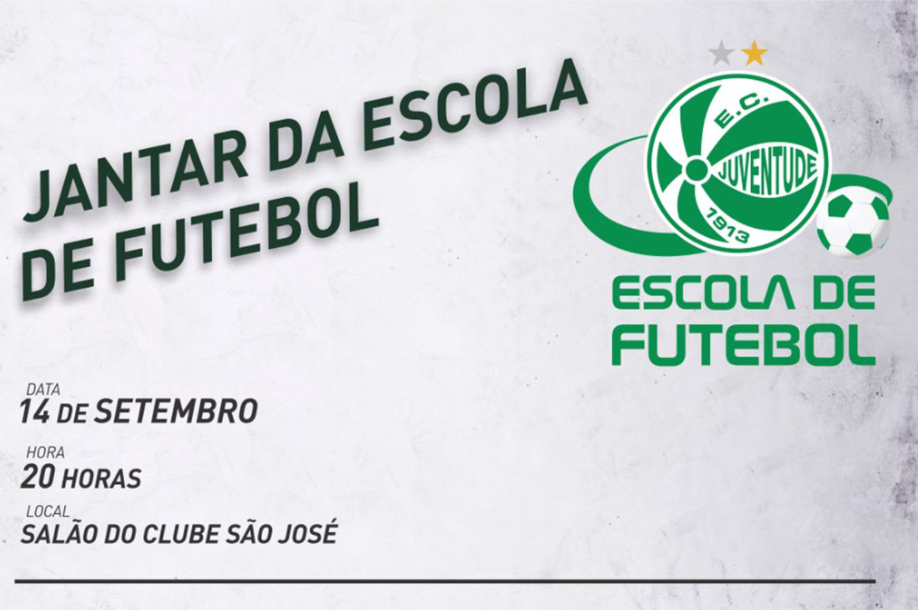 Participe Jantar da Escola de Futebol do Ju