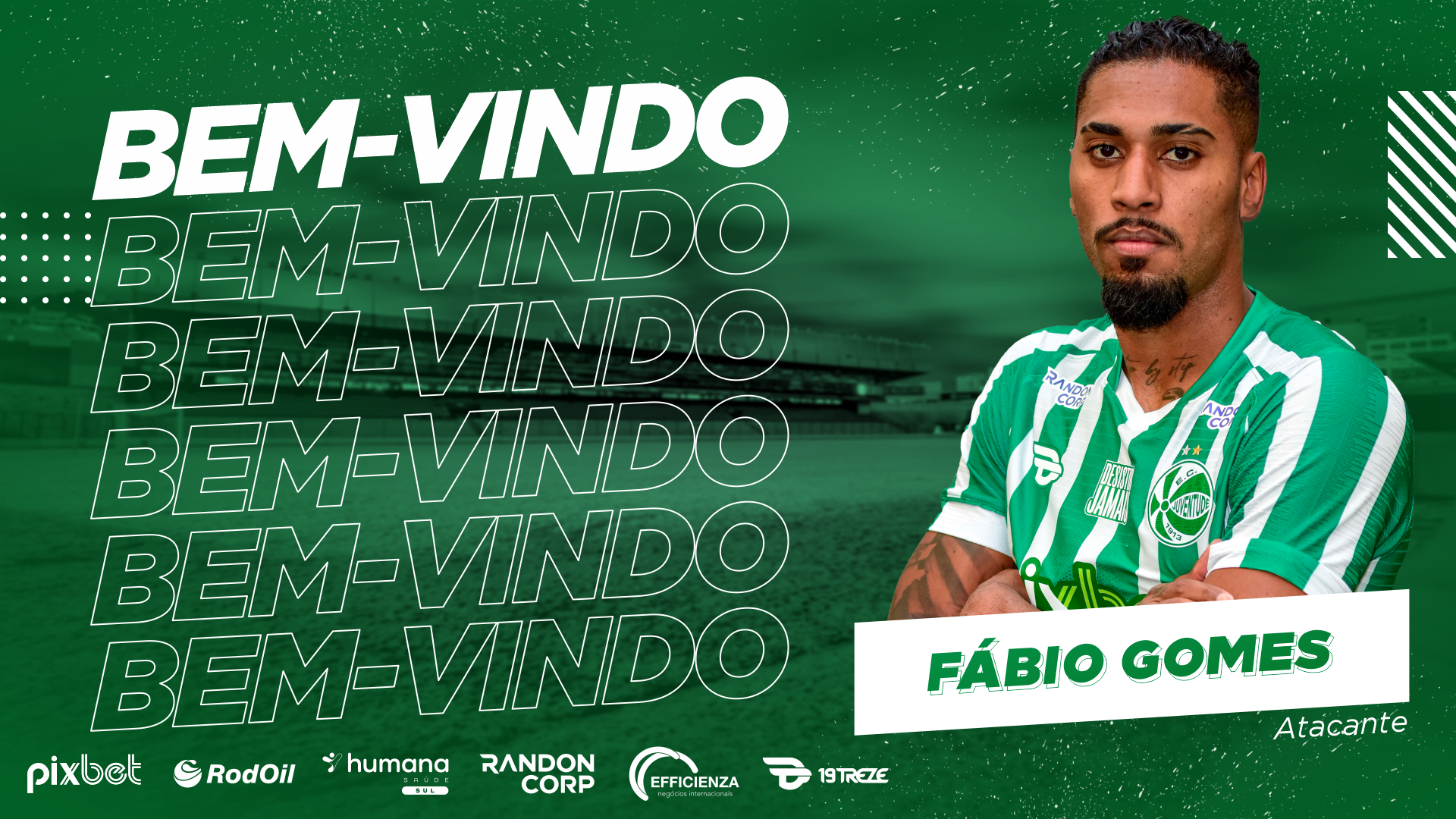 Centroavante Fábio Gomes é o novo reforço do Juventude