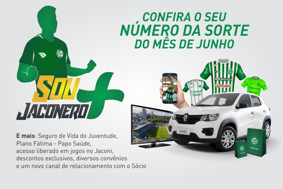 Sócio Jaconero: confira o seu número da sorte para as premiações do mês de junho