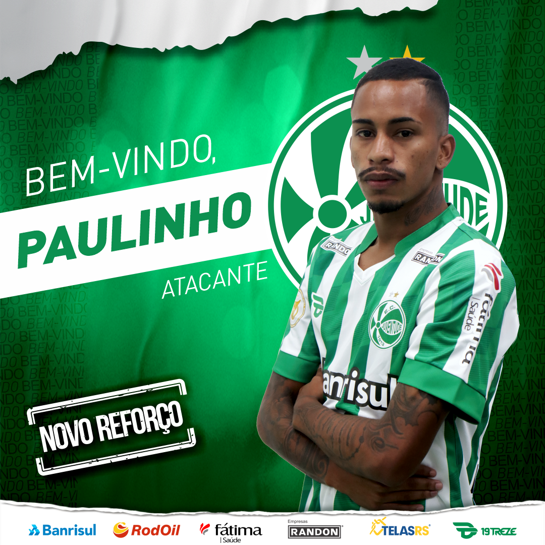 Juventude anuncia atacante Paulinho Bóia