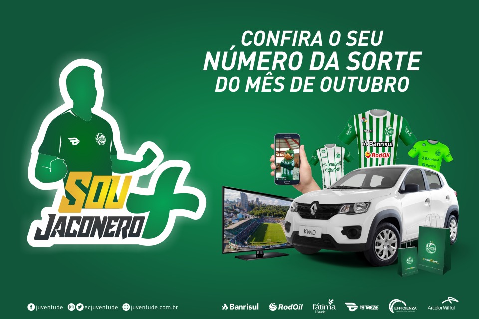 Sócio Jaconero: confira o seu número da sorte para as premiações do mês de outubro